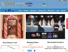 Tablet Screenshot of partypotato.com